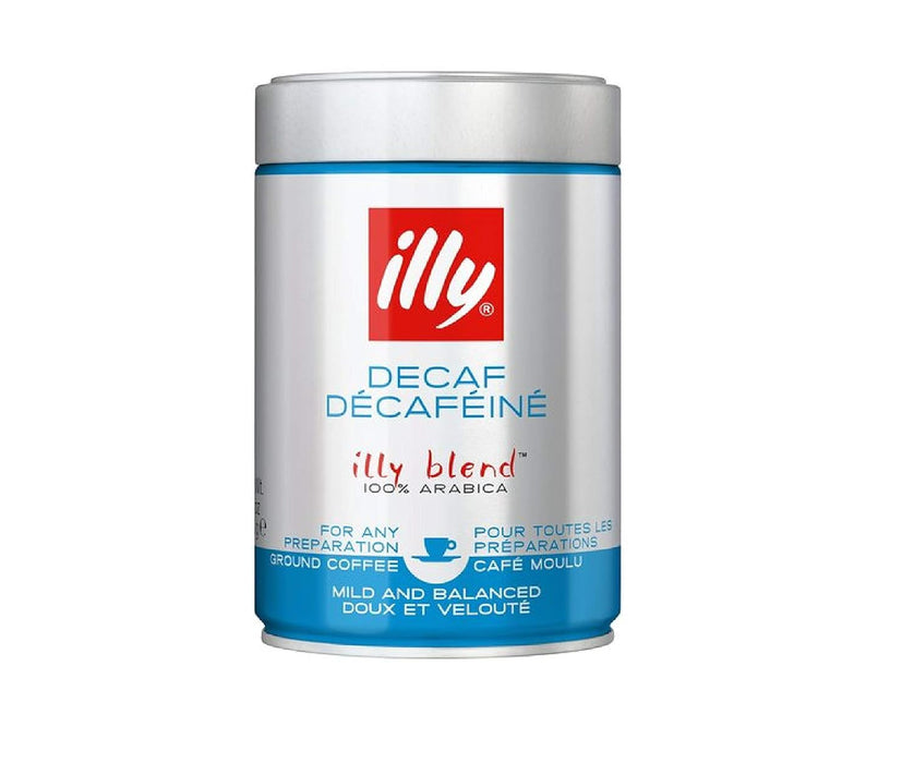 Illy Caffe  Espresso And Drip Ground Medium Roast Decaf   8.8 oz