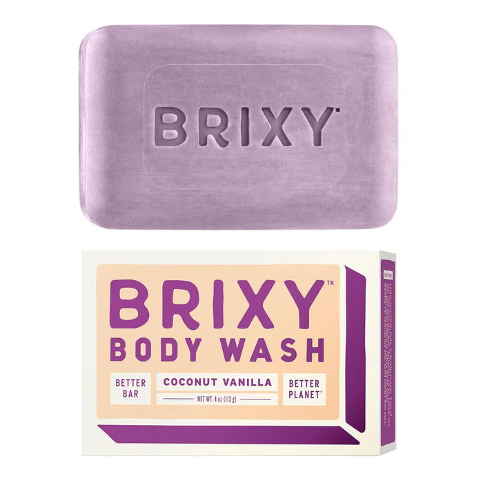 Brixy Body Wash Bar Coconut Vanilla 1 Each 4 Oz