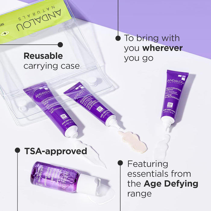 Andalou Naturals On The Go Essentials  The Age Defying Routine 4 Ct 2.7 Fl