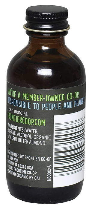 Frontier Nat Prod Co-Op  Organic Almond Extract  1 Each  2 Oz