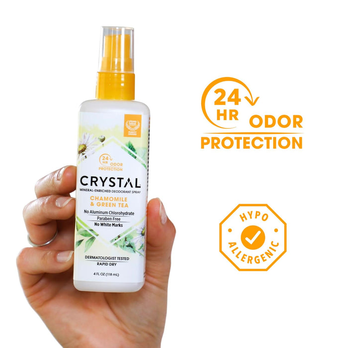 Crystal Mineral Deodorant Spray Chamomile And Green Tea 1 Each 4 Fl Oz