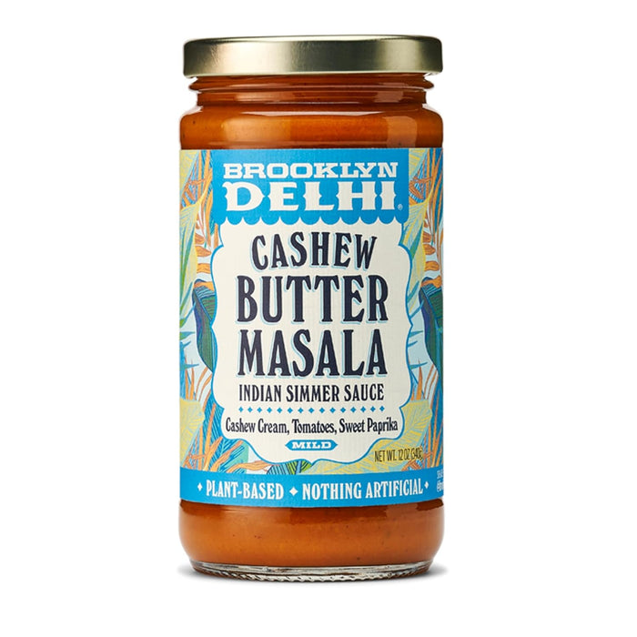 Brooklyn Delhi Cashew Butter Masala Indian Simmer Sauce 12 Ounce