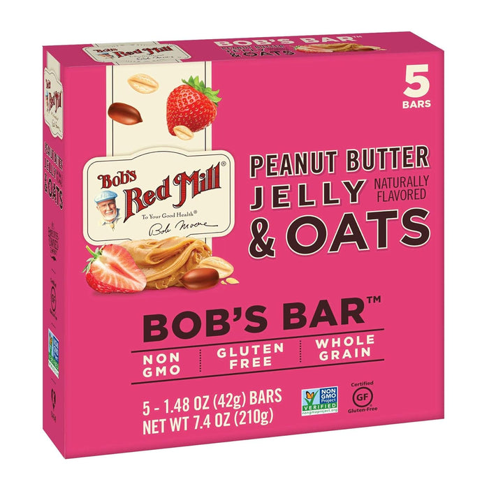 Bob'S Red Mill  Peanut Butter Jelly And Oats Bar   7.4 Oz