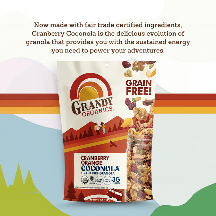 Grandy Organics Coconola Organics Cranberry Orange 9 OZ