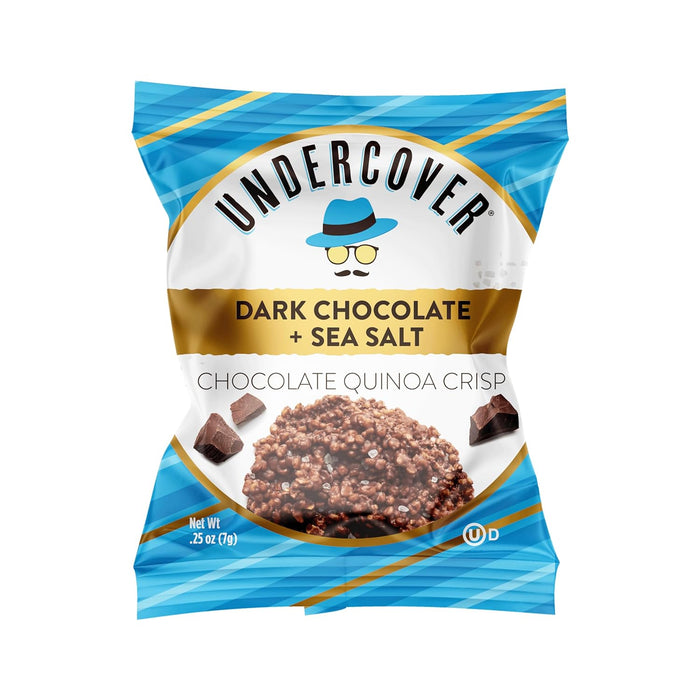 Undercover Quinoa Crisps Dark Chocolate Counter Display .25 Oz