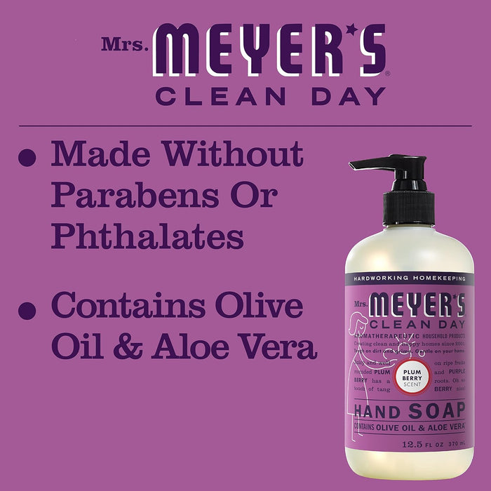 Mrs. Meyer'S Clean Day  Liquid Hand Soap Plum Berry  12.5 Oz