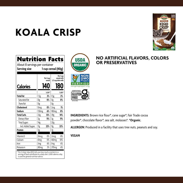 Nature`S Path-Envirokidz  Organic Cereal Koala Crisp   11.5 Oz