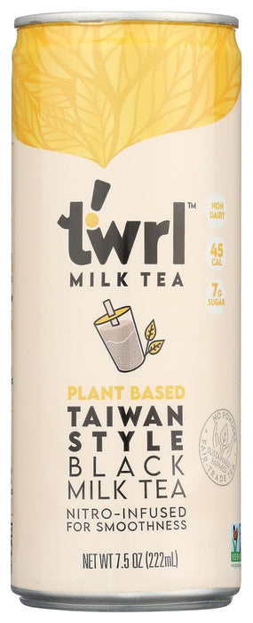 Twrl Milk Tea  Plant Based Original Black Tea With Milk  7.5 Fl Oz