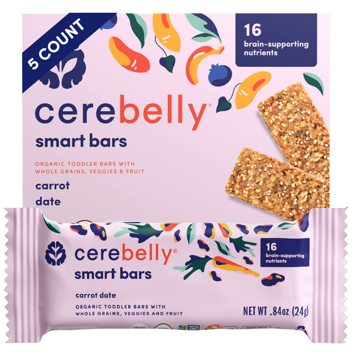 Cerebelly  Smart Bar Carrot Raisin   4.2 Oz