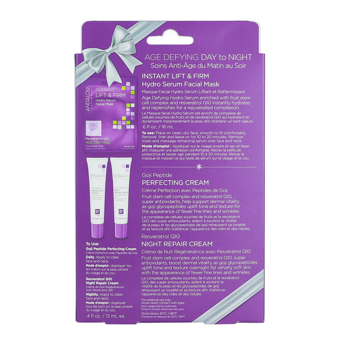 Andalou Naturals Age Defying Hydro Serum Day Night Gift Kit 1 Ct