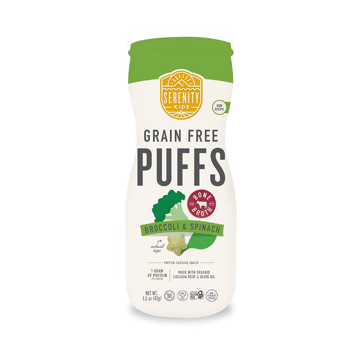 Serenity Kids  Grain Free Puff Broccoli And Spinach  1.5 Oz