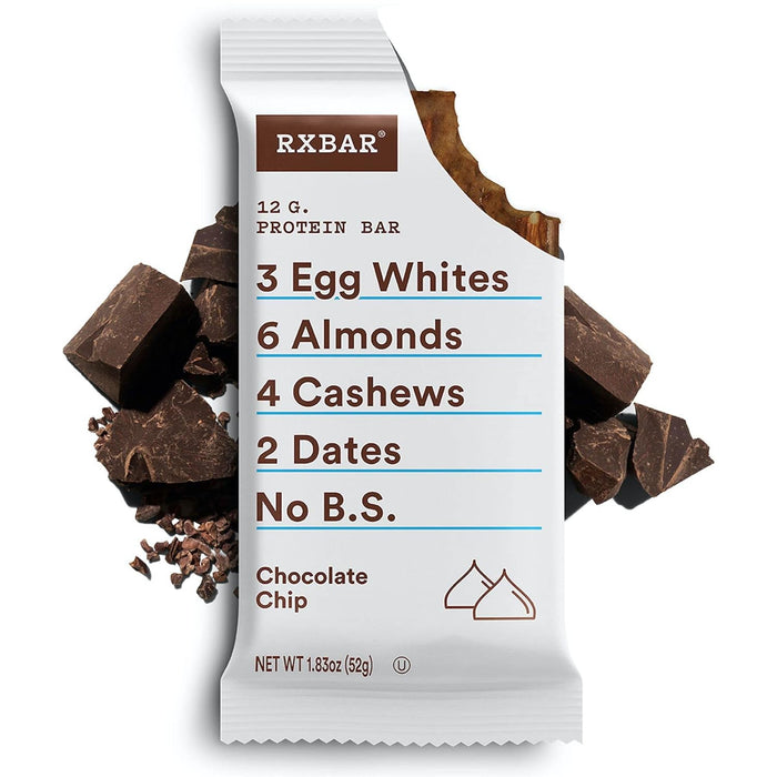 Apple Rx Bar Rxbar Protein Bar Chocolate Chip 1.83 Oz — Mega Green Food
