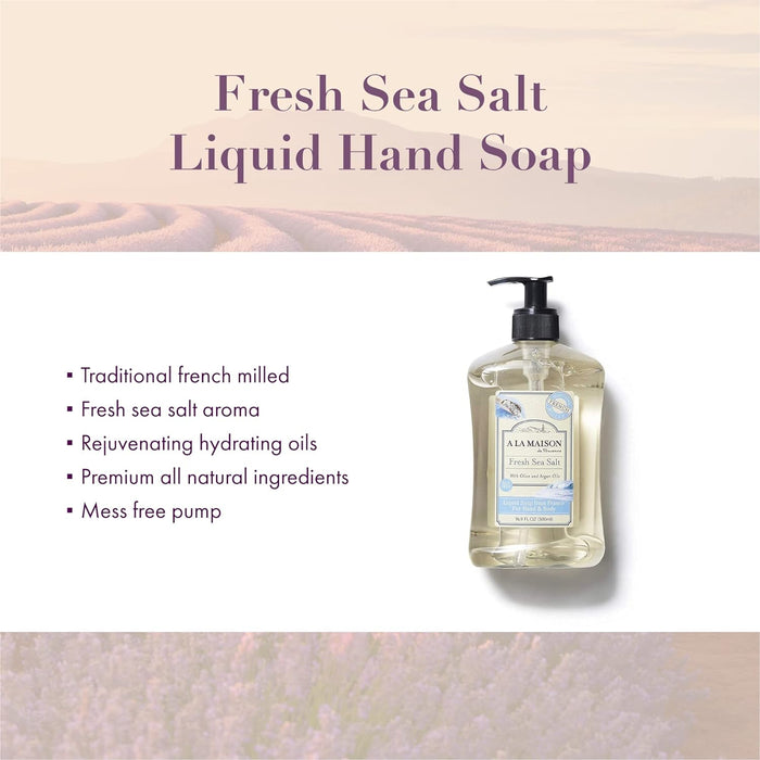 A La Maison  French Liquid Soap Fresh Sea Salt  1 Each  16.9 Fl Oz