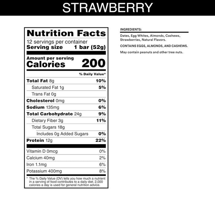 Rxbar Protein Bar; Strawberry 1.83 OZ