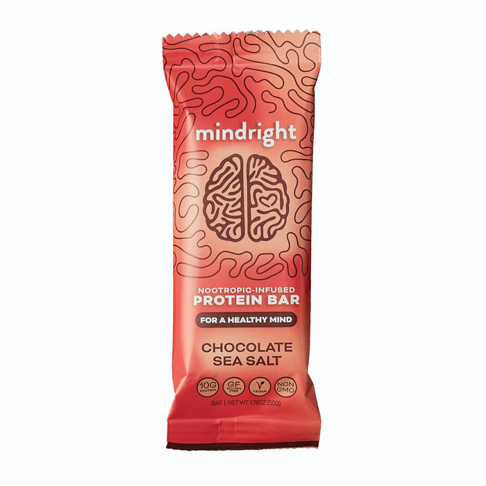 Mindright  Good Mood Superfood Chocolate Sea Salt Bar   1.76 Oz.