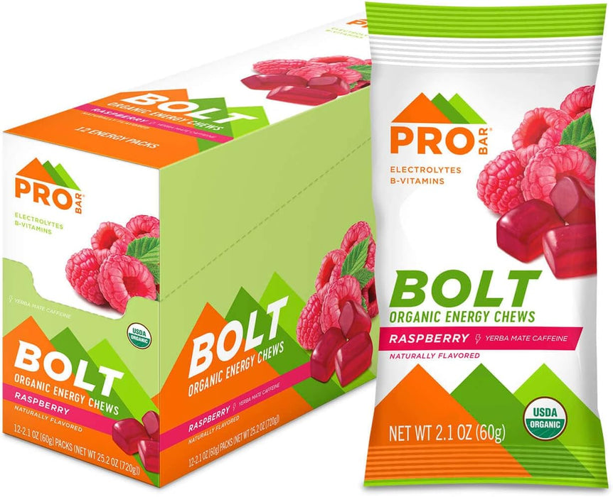 Probar  Bolt Organic Energy Chews Raspberry   2.1 Oz