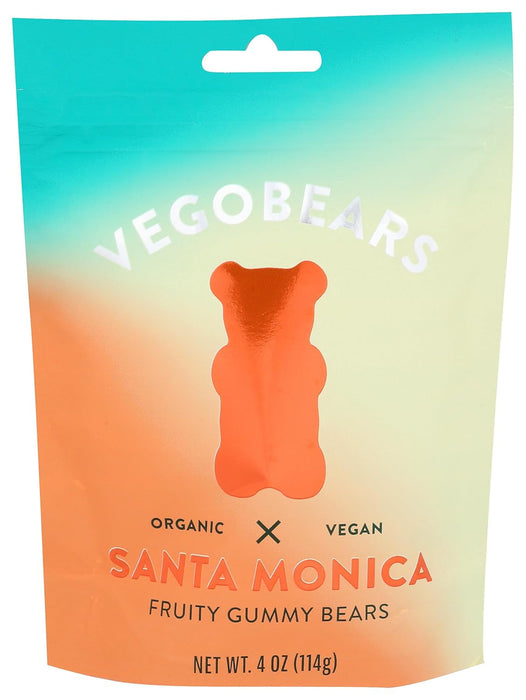 Vegobears Organic Gummy Bear Santa Monica Bag 4 oz