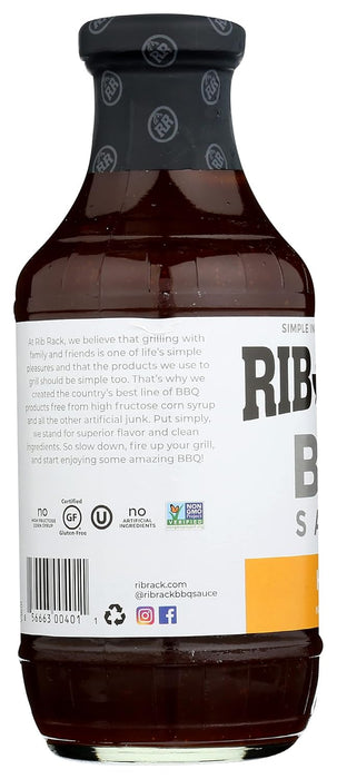 Rib Rack Bbq Sauce Sweet Honey 19 oz