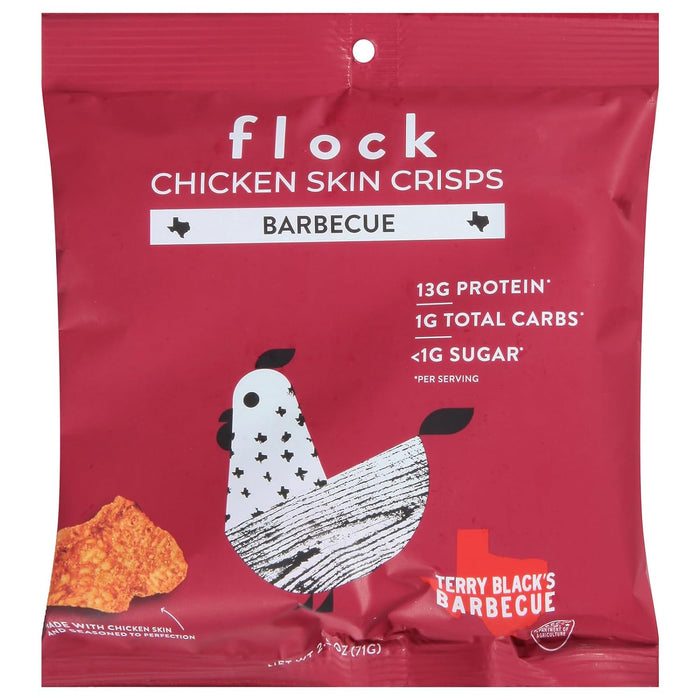 Flock Chip Chicken Skin Bbq 2.5 OZ