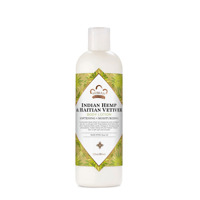 Nubian Heritage  Indian Hemp And Haitian Vetiver Body Lotion 1 Each 13 Fl