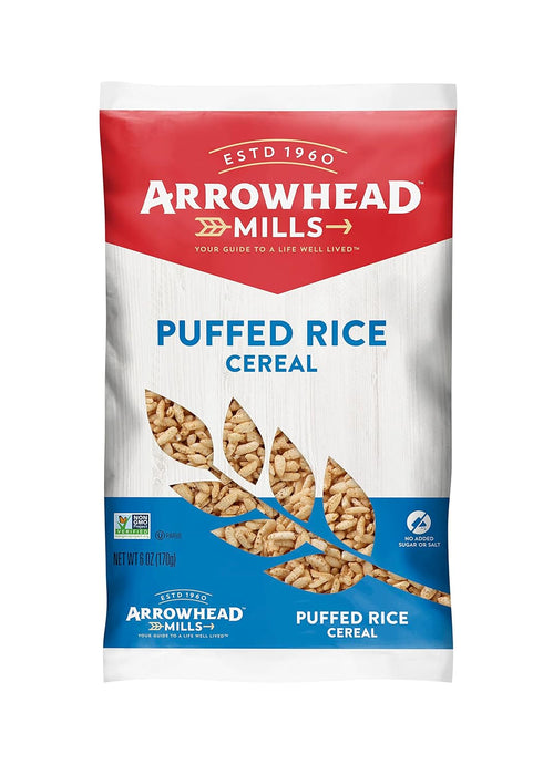 Arrowhead Mills  Natural Whole Grain Puffed Rice Cereal   6 Oz