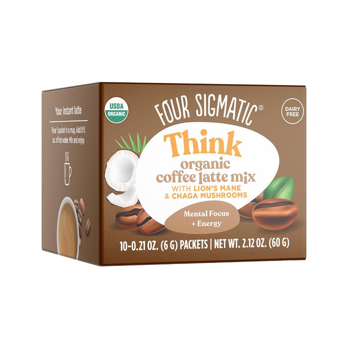 Four Sigmatic  Coffee Latte Lions Mane  1 Each  10 ct