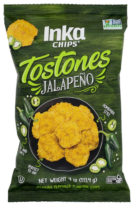 Inka Crops Plantn Chips Tostones Jalapeno 4 OZ