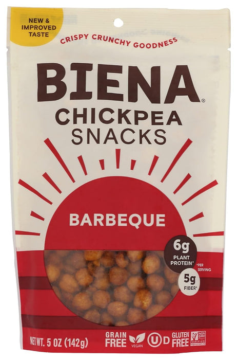 Biena  Barbecue Chickpea Snacks  5 Oz