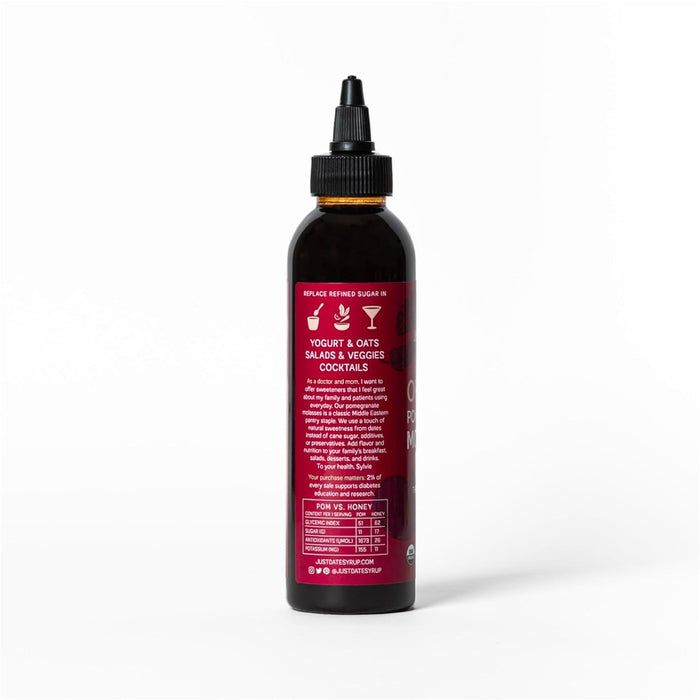 Just Date Syrup  Organic Pomegranate Syrup  8.8 Oz