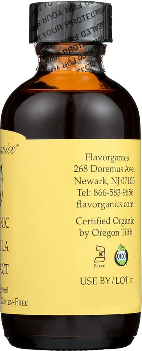 Flavorganics  Extract Organic Vanilla  1 Each  2 Oz