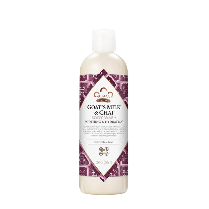 Nubian Heritage Goat'S Milk And Chai Body Wash Soothing And Hydrating 13 Fl