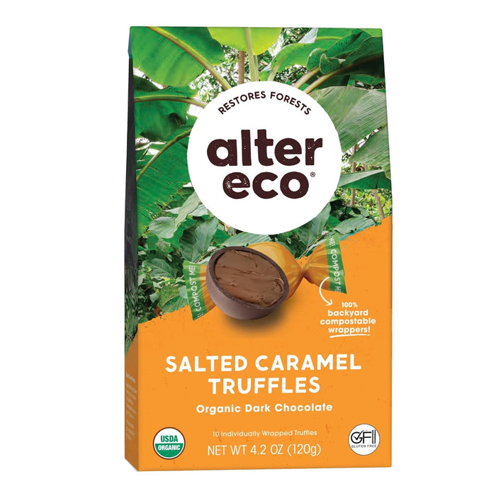 Alter Eco  Organic Truffles Salted Caramel   4.2 Oz