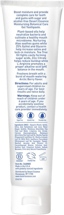 Desert Essence  Gel Toothpaste Arctic Berry  1 Each  4.5 Oz