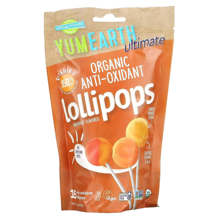 YumEarth Ultimate Antioxidant Lollipops 3.3 oz