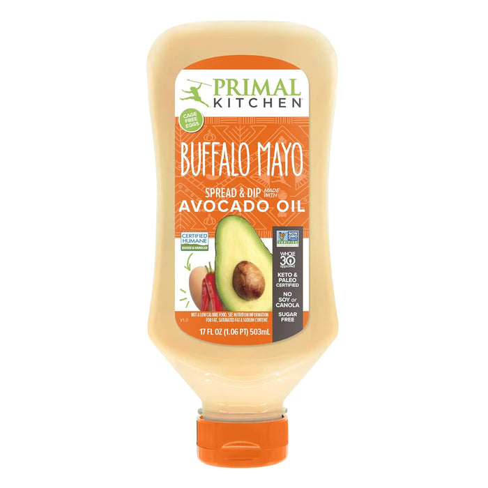 Primal Kitchen Avocado Oil Squeeze Mayo Buffalo Bottle 17 oz