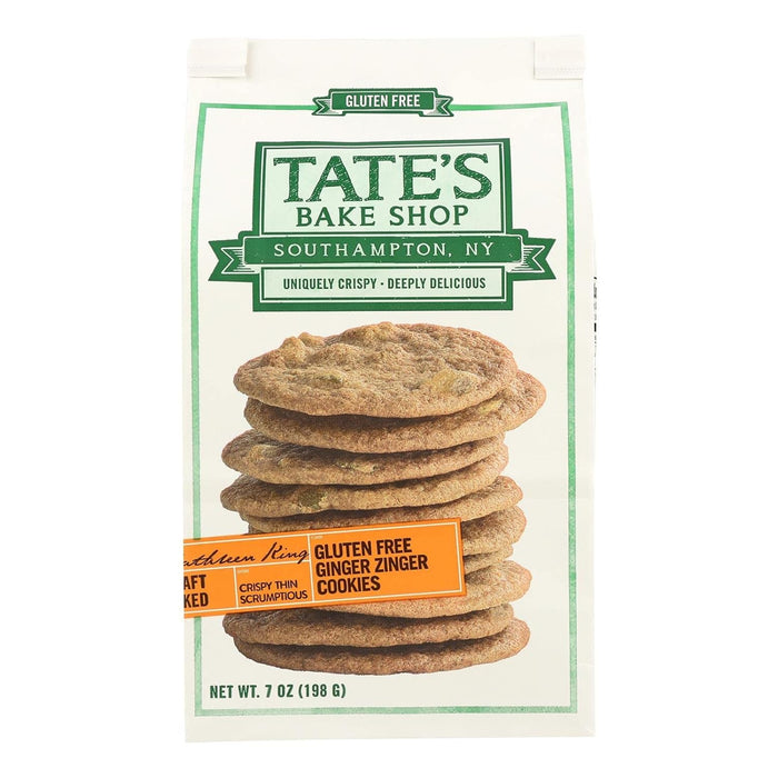 Tate'S Bake Shop  Cookies Gluten Free Ginger Zinger  7 Oz