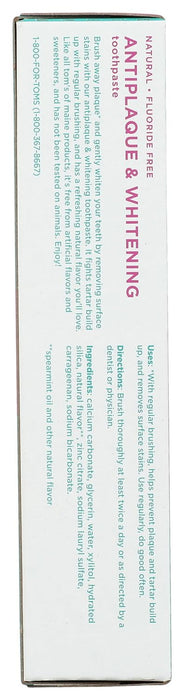 Toms of Maine Whitening Spearmint Toothpaste 4.5 OZ