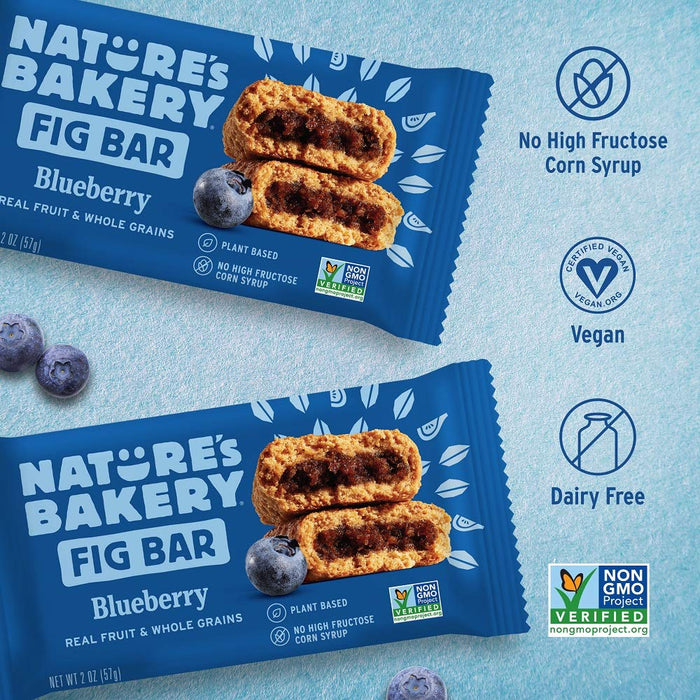 Nature'S Bakery Stone Ground Whole Wheat Fig Bar Blueberry 2 Oz