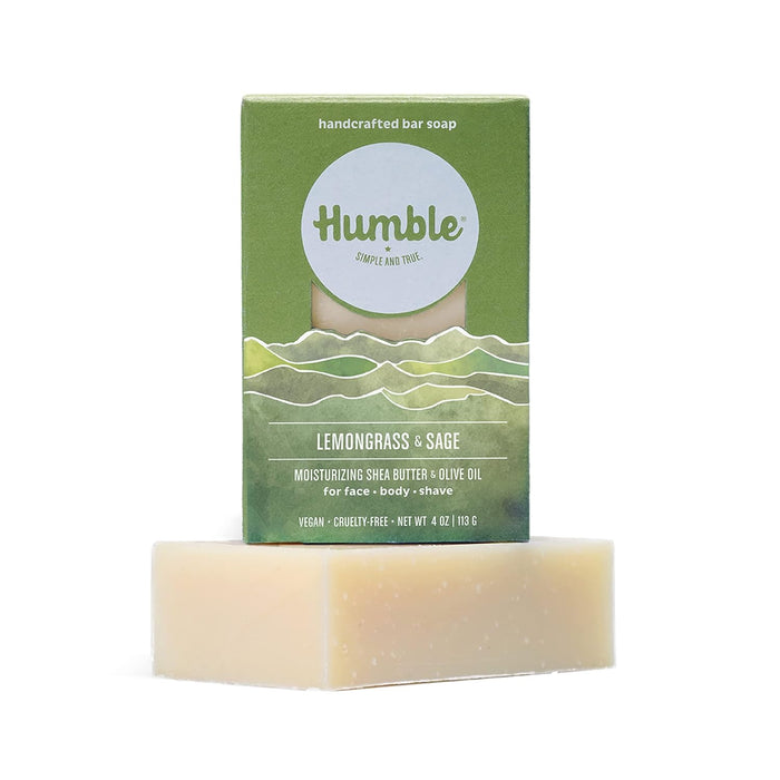 Humble Brands Handcrafted Lemongrass Sage Soap Bar 4 OZ