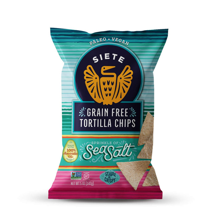 Siete Family Foods  Grain Free Tortilla Chips Sea Salt  5 Oz