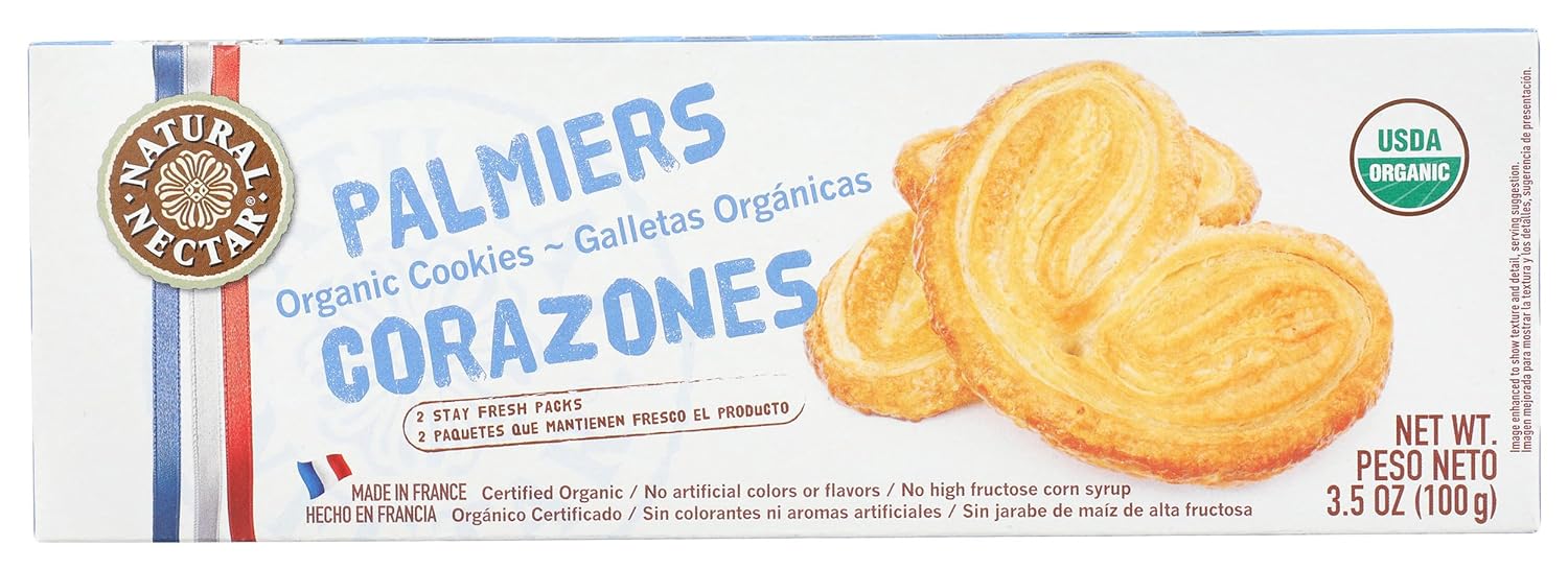 Natural Nectar  Organic Palmiers Corazones  3.5 Oz