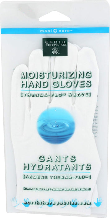 Earth Therapeutics  White Moisturizing Hand Gloves   1 Ct