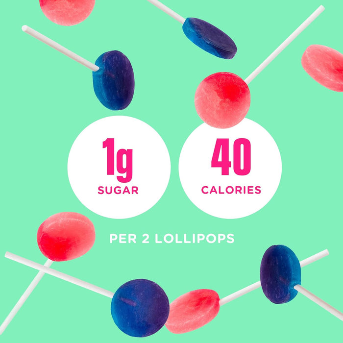 Smartsweets Watermelon Blue Raspberry Lollipops 3 oz