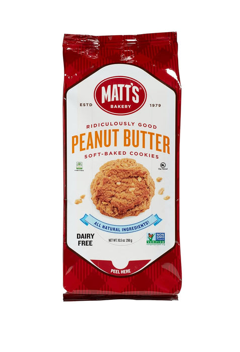 Matt`S Cookies  Peanut Butter  10.5 Oz