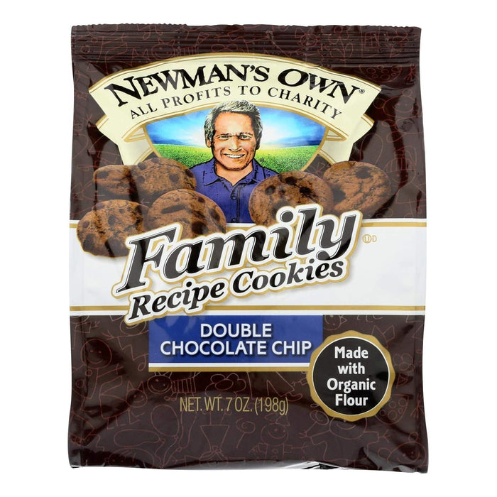 Newman'S Own  Family Recipe Double Chocolate Chip Cookies Organic  7 Oz