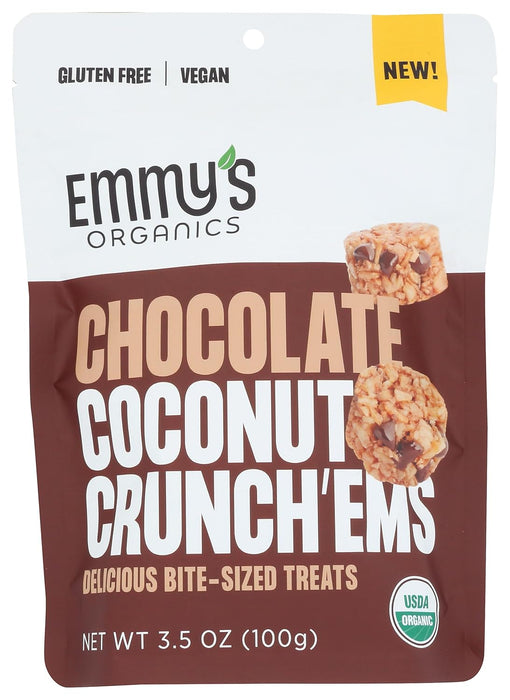 Emmys Organics Chocolate Coconut Crunch'ems 3.5 Oz