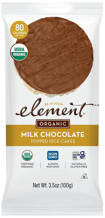 Element  Organic Dipped Rice Cakes Milk Chocolate   3.5 Oz