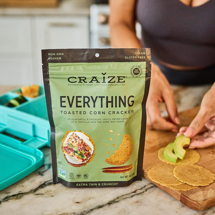 Craize  Toasted Snack Crackers  Everything  4 Oz