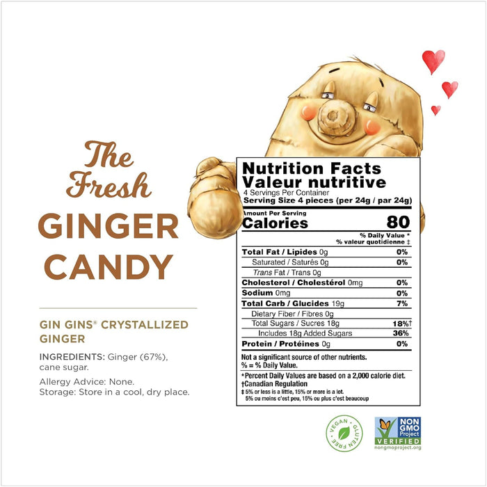 The Ginger People  Crystallized Ginger 3.5 oz