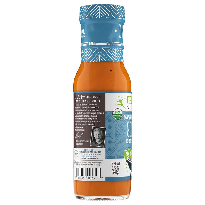 Primal Kitchen Organic And Unsweetened Golden Bbq Sauce 8.5 oz